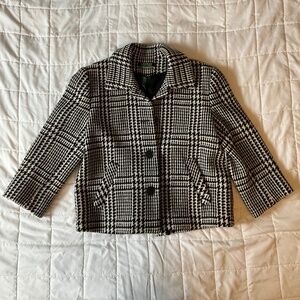 Lauren cropped ¾ sleeve wool coat